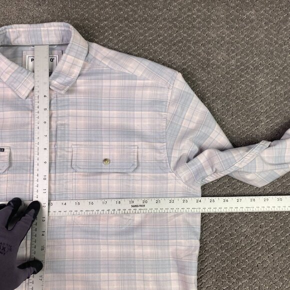 Poncho Flannel Shirt Men's Large Magnetic Pockets Plaid Fishing Outdoors - Picture 8 of 13